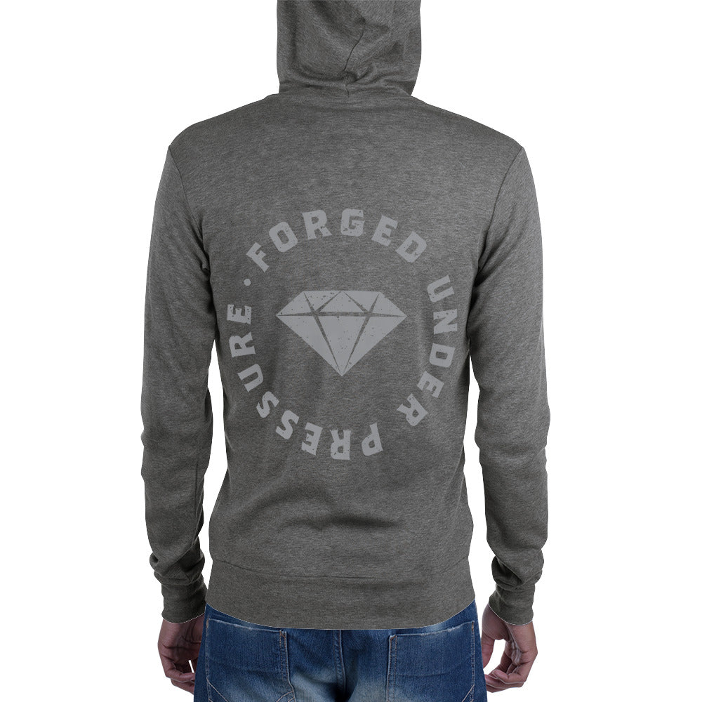 Forged Brand Logo Zip hoodie