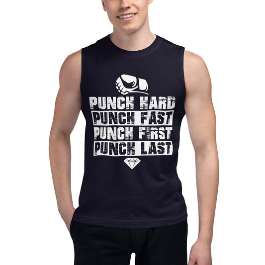 Punch Hard Unisex Muscle Shirt