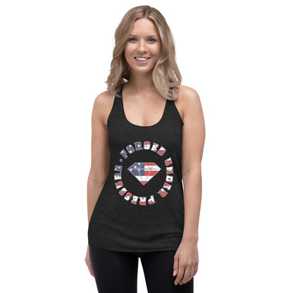 November Limited Edition Forged Brand Logo Women's Racerback Tank