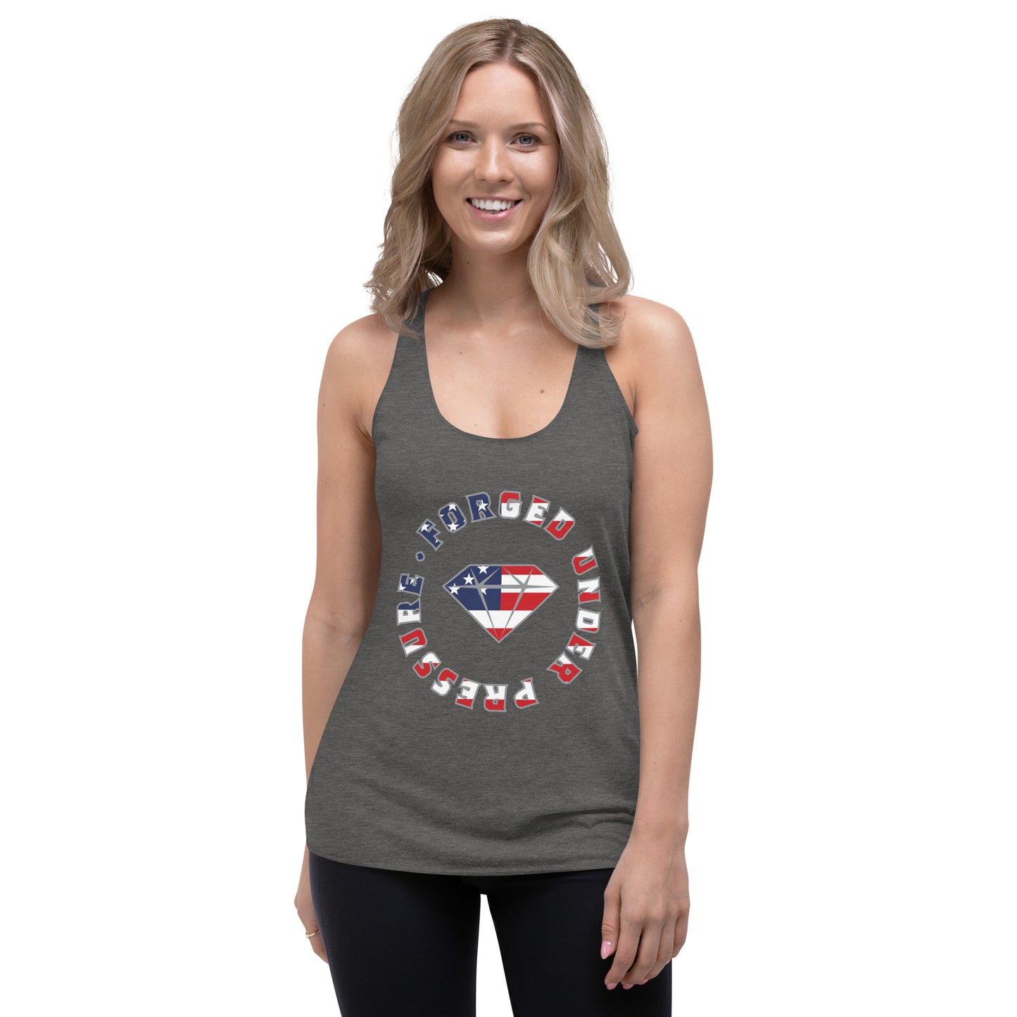 November Limited Edition Forged Brand Logo Women's Racerback Tank